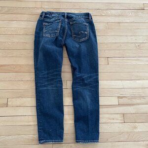 Silver Jeans Boyfriend W29 L27 | Low Rise Embroidered Straight